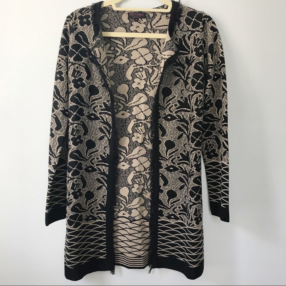 GOTTARDI Long sleeve open front sweater
